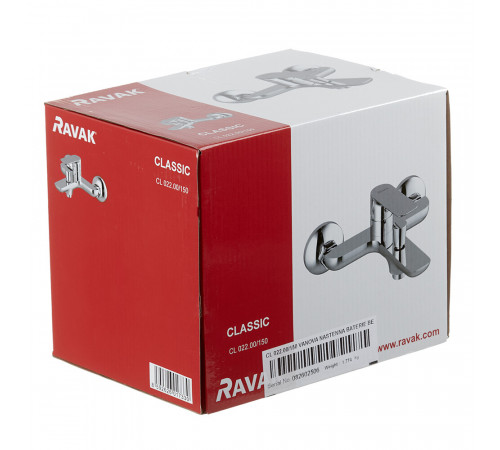 Смеситель для ванны Ravak Classic хром однорычажный с коротким изливом без лейки (X070083) Смеситель для ванны Ravak Classic хром однорычажный с коротким изливом без лейки (X070083)
