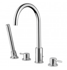 Смеситель на борт ванны Abber Wasser Kreis хром с лейкой (AF8113)