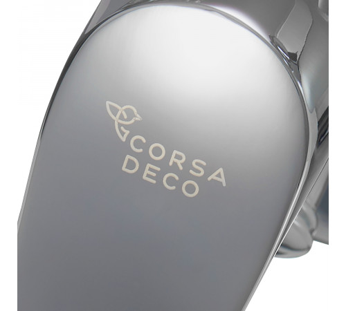 Смеситель для ванны Corsa Deco Wave L хром однорычажный c коротким изливом с лейкой (1010685) Смеситель для ванны Corsa Deco Wave L хром однорычажный c коротким изливом с лейкой (1010685)