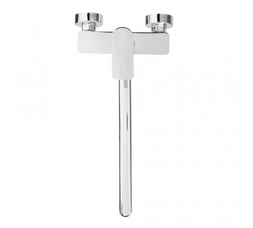 Смеситель для ванны Lavelly White Modern хром/белый однорычажный с длинным изливом с лейкой (623748) Смеситель для ванны Lavelly White Modern хром/белый однорычажный с длинным изливом с лейкой (623748)