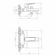 Смеситель для ванны Decoroom DR23 хром однорычажный с коротким изливом с лейкой (DR23036)