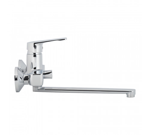 Смеситель для ванны Decoroom DR23 хром однорычажный с длинным изливом с лейкой (DR23043) Смеситель для ванны Decoroom DR23 хром однорычажный с длинным изливом с лейкой (DR23043)