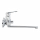 Смеситель для ванны Decoroom DR23 хром однорычажный с длинным изливом с лейкой (DR23043)