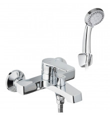 Смеситель для ванны Decoroom DR23 хром однорычажный с коротким изливом с лейкой (DR23036)