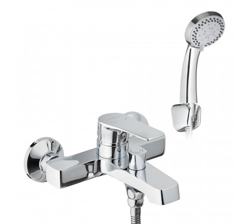 Смеситель для ванны Decoroom DR23 хром однорычажный с коротким изливом с лейкой (DR23036) Смеситель для ванны Decoroom DR23 хром однорычажный с коротким изливом с лейкой (DR23036)