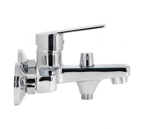 Смеситель для ванны Decoroom DR22 хром однорычажный с коротким изливом с лейкой (DR22036) Смеситель для ванны Decoroom DR22 хром однорычажный с коротким изливом с лейкой (DR22036)