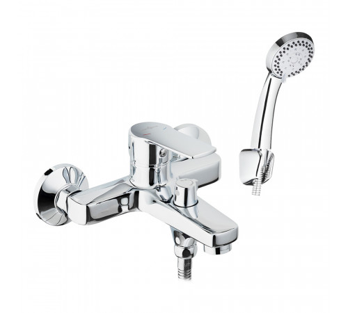 Смеситель для ванны Decoroom DR22 хром однорычажный с коротким изливом с лейкой (DR22036) Смеситель для ванны Decoroom DR22 хром однорычажный с коротким изливом с лейкой (DR22036)