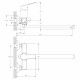 Смеситель для ванны Rossinka RS29 хром однорычажный с длинным изливом с лейкой (RS29-33)