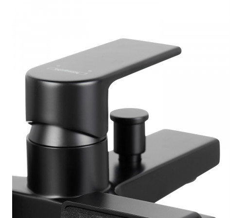 Смеситель для ванны Hansgrohe Vernis Shape черный однорычажный с коротким изливом без лейки (71450670) Смеситель для ванны Hansgrohe Vernis Shape черный однорычажный с коротким изливом без лейки (71450670)