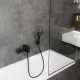 Смеситель для ванны Hansgrohe Vernis Blend черный однорычажный с коротким изливом без лейки (71440670)