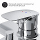 Смеситель для ванны AM.PM Spirit V2.0 хром однорычажный с коротким изливом без лейки (F71A10000)