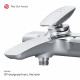 Смеситель для ванны AM.PM Spirit V2.0 хром однорычажный с коротким изливом без лейки (F70A10000)
