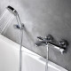 Смеситель для ванны WasserKraft Berkel хром однорычажный с коротким изливом с лейкой (4801)