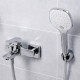 Смеситель для ванны WasserKraft Salm хром однорычажный с коротким изливом с лейкой (2701)