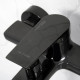 Смеситель для ванны WasserKraft Glan черный однорычажный с коротким изливом с лейкой (6601)
