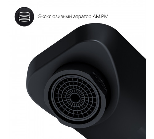 Смеситель для раковины встраиваемый AM.PM X-Joy черный однорычажный (F85A72622) Смеситель для раковины встраиваемый AM.PM X-Joy черный однорычажный (F85A72622)