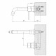Смеситель для раковины встраиваемый Esko золото однорычажный (SM28 GLD)