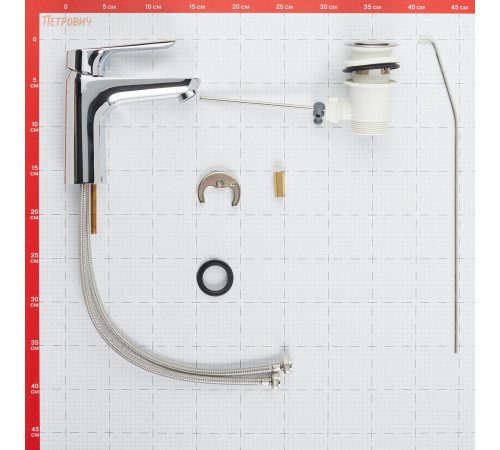 Смеситель для раковины Hansgrohe LogisE хром однорычажный с донным клапаном (71161000) Смеситель для раковины Hansgrohe LogisE хром однорычажный с донным клапаном (71161000)