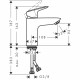 Смеситель для раковины Hansgrohe Logis хром однорычажный (71101000)