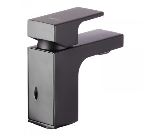 Смеситель для раковины Hansgrohe Vernis Shape черный однорычажный с донным клапаном (71560670)