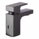 Смеситель для раковины Hansgrohe Vernis Shape черный однорычажный с донным клапаном (71560670)