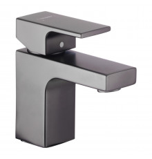 Смеситель для раковины Hansgrohe Vernis Shape черный однорычажный с донным клапаном (71560670)