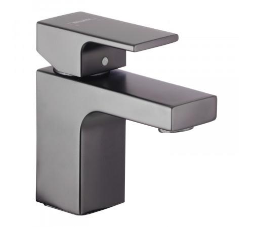 Смеситель для раковины Hansgrohe Vernis Shape черный однорычажный с донным клапаном (71560670)