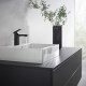 Смеситель для раковины Hansgrohe Vernis Shape черный однорычажный с донным клапаном (71561670)
