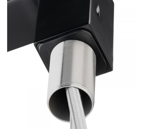 Смеситель для раковины Hansgrohe Vernis Shape черный однорычажный с донным клапаном (71560670)