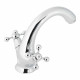 Смеситель для раковины Decoroom DR54 хром двухвентильный (DR54011)