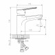 Смеситель для раковины Decoroom DR22 хром однорычажный (DR22011)