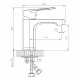 Смеситель для раковины Decoroom DR23 хром однорычажный (DR23011)