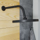 Держатель для верхнего душа Iddis Built-in Shower Accessories 350 мм настенный латунь черный (001BB35i61)