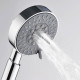 Лейка для душа WasserKraft d100 мм 5 режимов без шланга пластик хром (A036)