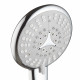 Лейка для душа Lemark Aura d105 мм 6 режимов без шланга пластик хром (LM0616C)