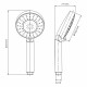 Лейка для душа WasserKraft d103 мм 5 режимов без шланга пластик хром (A032)