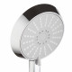 Лейка для душа Lemark d103 мм 3 режима без шланга пластик хром (LM0913C)