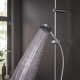 Лейка для душа Hansgrohe Pulsify d105 мм 1 режим без шланга пластик хром (24120000)