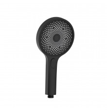 Лейка для душа Iddis SpaHome d130 мм 3 режима без шланга пластик черная (SPA3F0Bi18)