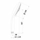 Лейка для душа Lemark Point d120 мм 5 режимов без шланга пластик хром (LM0315C)