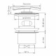 Донный клапан WasserKraft клик-клак 1 1/4 с переливом черный (A166)