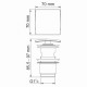 Донный клапан WasserKraft клик-клак 1 1/4 с переливом хром (A105)
