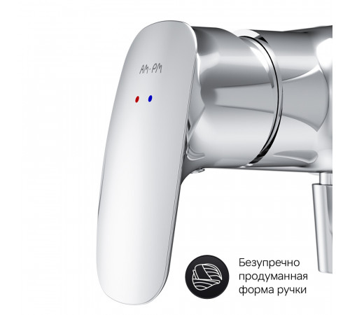 Смеситель для душа без излива AM.PM Spirit 2.1 хром без лейки однорычажный (F71A20000) Смеситель для душа без излива AM.PM Spirit 2.1 хром без лейки однорычажный (F71A20000)