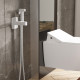 Смеситель с гигиеническим душем встраиваемый WasserKraft Saale 9500 со скрытой частью в комплекте белый (9538)
