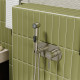 Смеситель с гигиеническим душем встраиваемый WasserKraft Wern никель (4238)