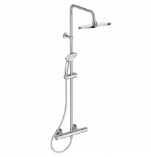 Душевая система Ideal Standard Ceratherm T25 с верхним душем с лейкой с термостатом хром (A7627AA)