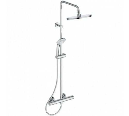 Душевая система Ideal Standard Ceratherm T25 с верхним душем с лейкой с термостатом хром (A7627AA)