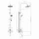 Душевая система Decoroom DR21 с верхним душем с лейкой со смесителем хром (DR21071)
