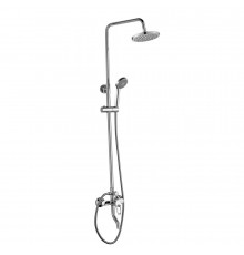 Душевая система Decoroom DR21 с верхним душем с лейкой со смесителем хром (DR21071)