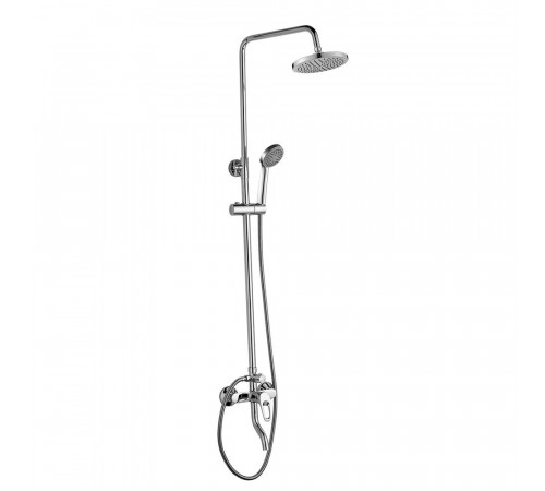 Душевая система Decoroom DR21 с верхним душем с лейкой со смесителем хром (DR21071) Душевая система Decoroom DR21 с верхним душем с лейкой со смесителем хром (DR21071)